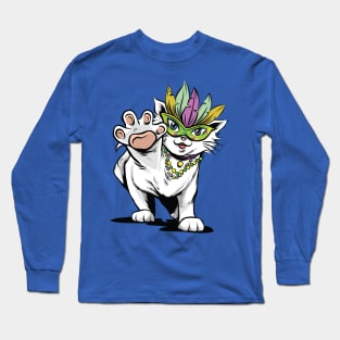 Mardi Gras Cats Long Sleeve T-Shirt